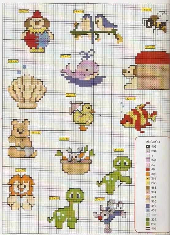 Schema punto croce Idee Infantili 77