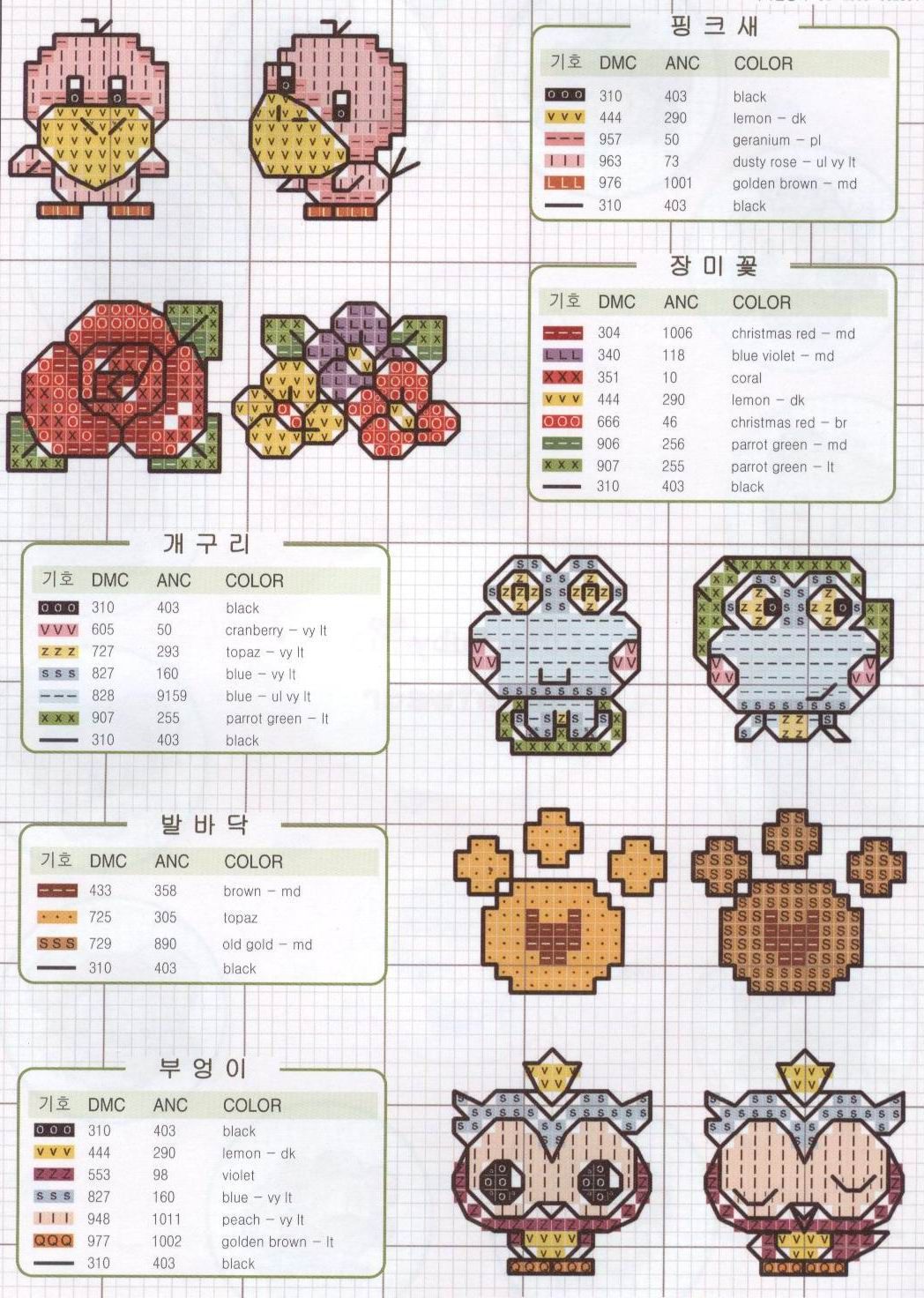 Schema punto croce Idee Infantili 80
