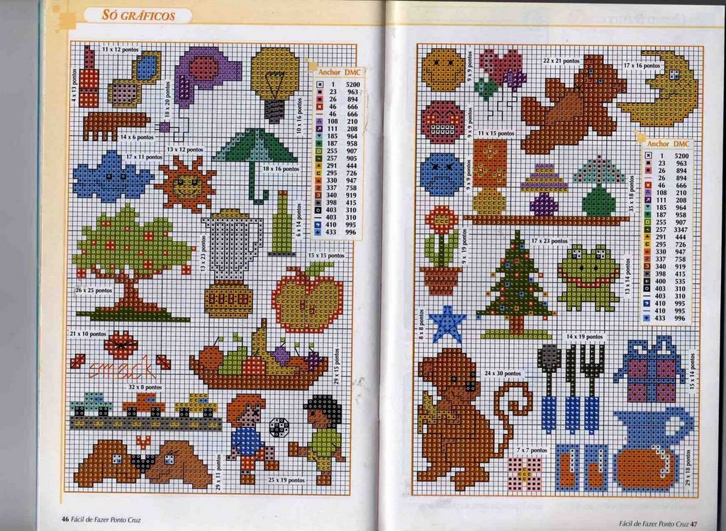 Schema punto croce Idee Infantili 83