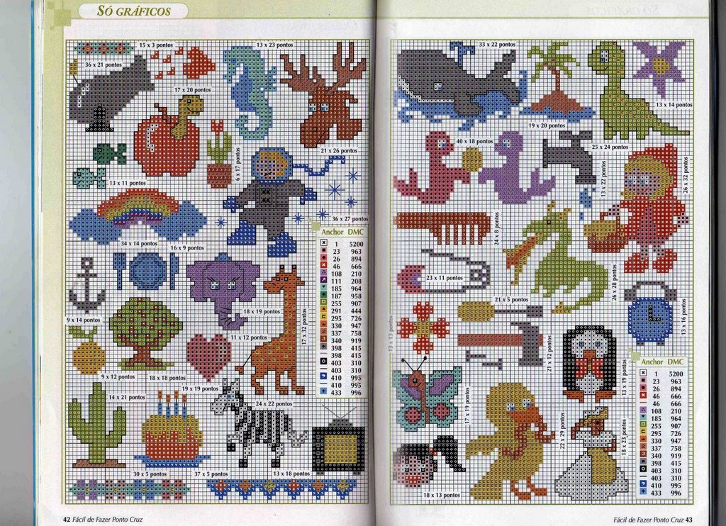 Schema punto croce Idee Infantili 85