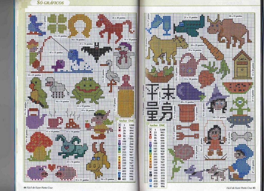 Schema punto croce Idee Infantili 87