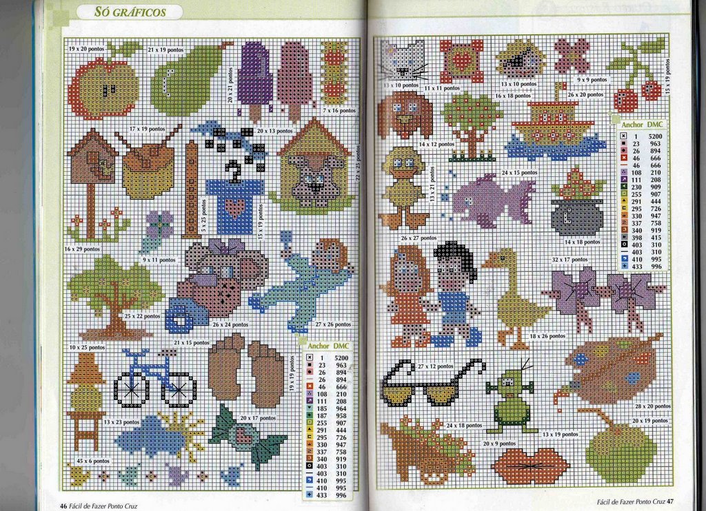 Schema punto croce Idee Infantili 89