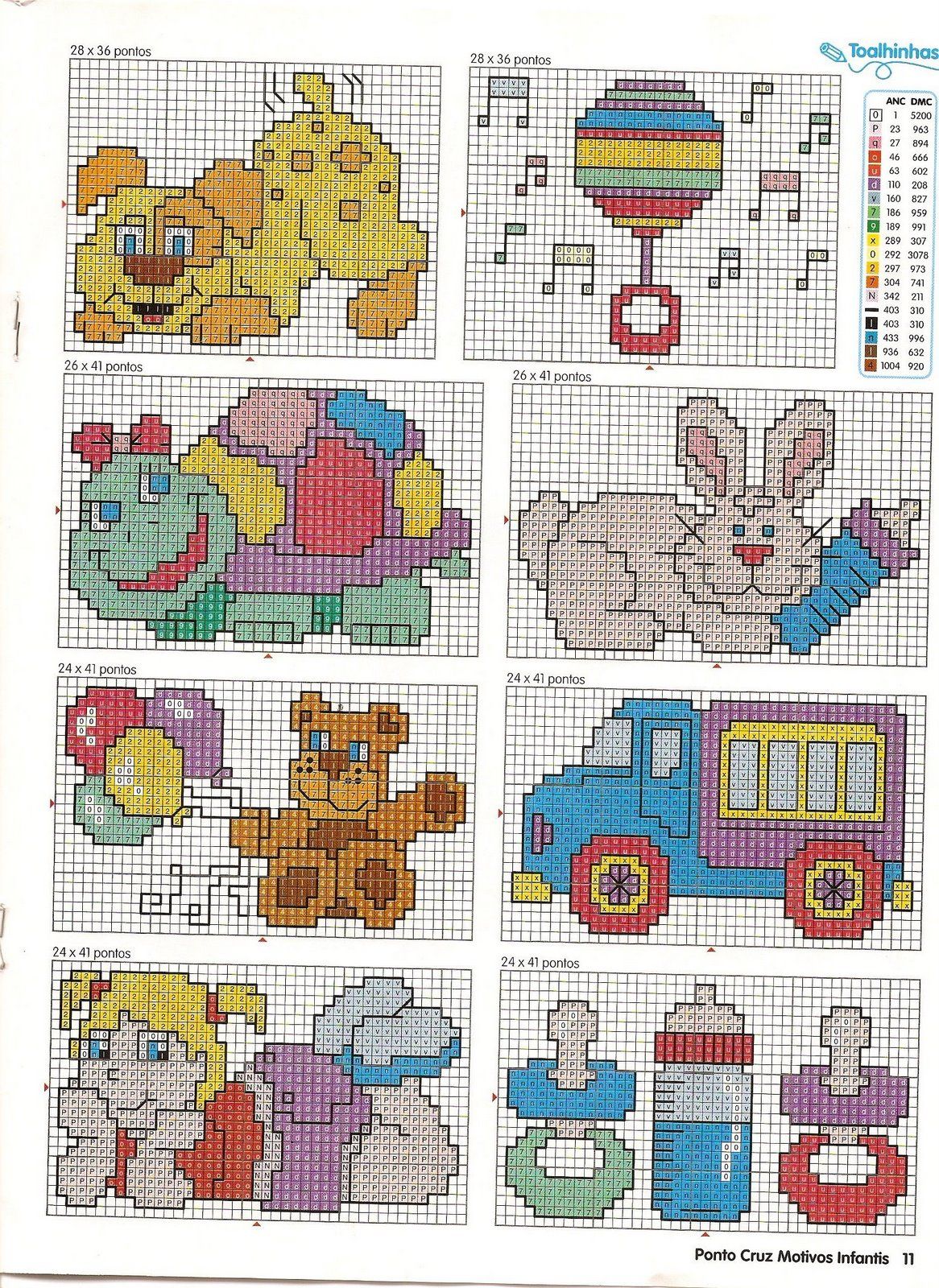 Schema punto croce Idee Infantili 93