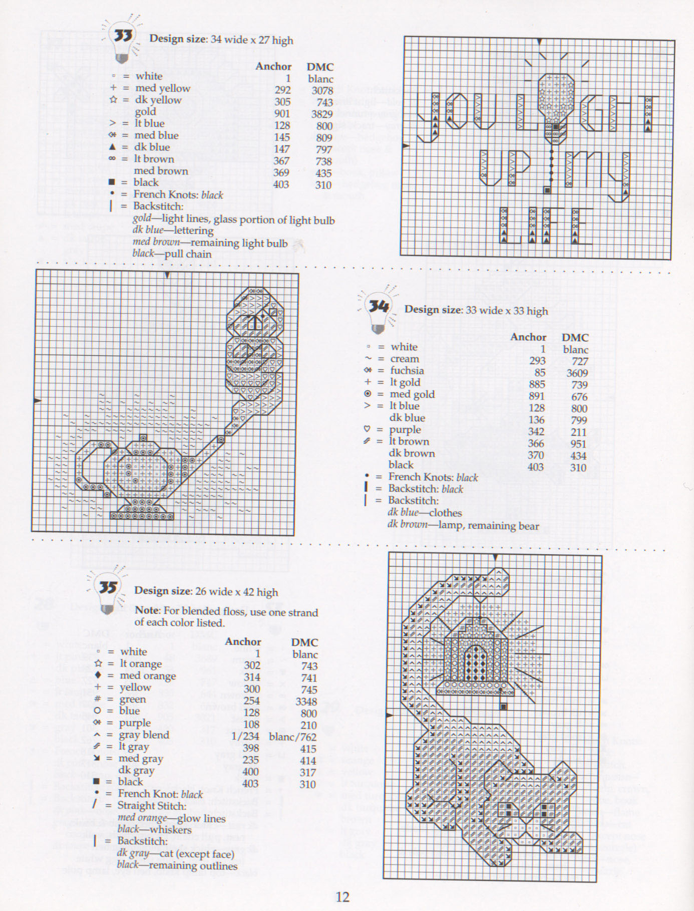 Schema punto croce Lighten Up 13