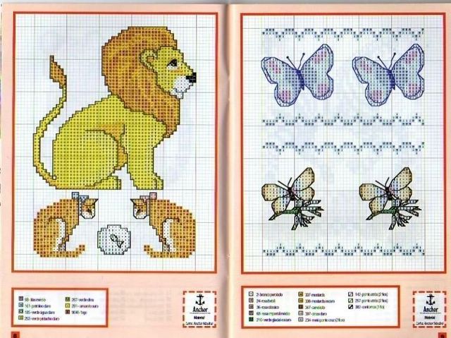 Schema punto croce Mini Animali 05