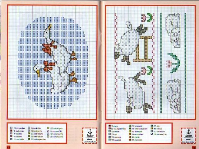 Schema punto croce Mini Animali 07