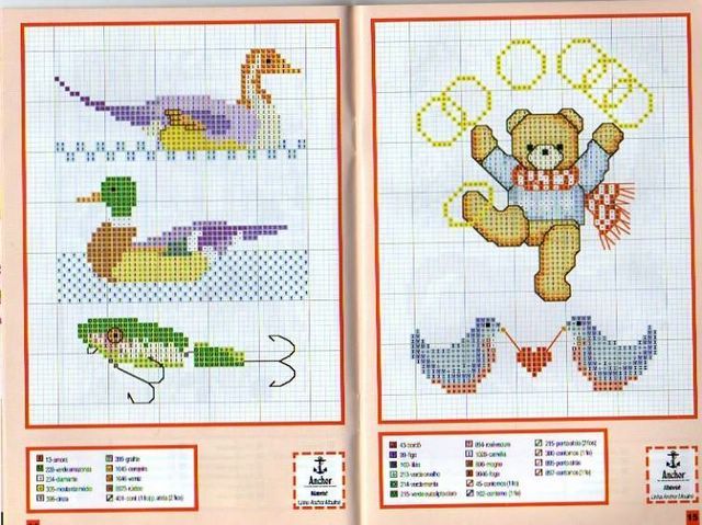 Schema punto croce Mini Animali 08