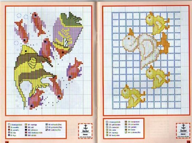 Schema punto croce Mini Animali 09