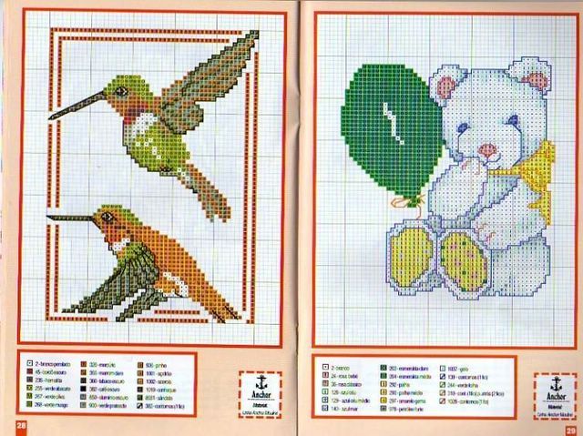 Schema punto croce Mini Animali 14