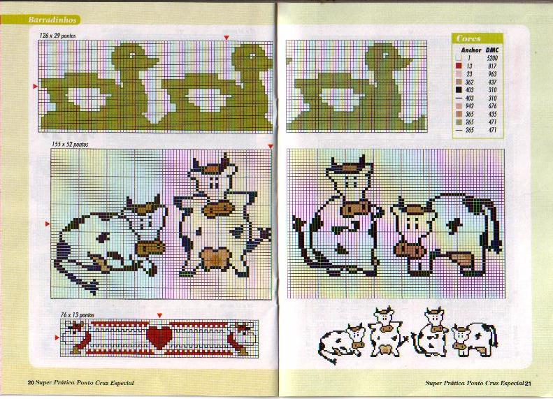 Schema punto croce Mini Animali 28