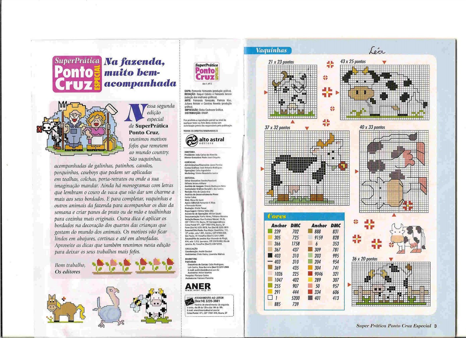 Schema punto croce Mini Animali 30