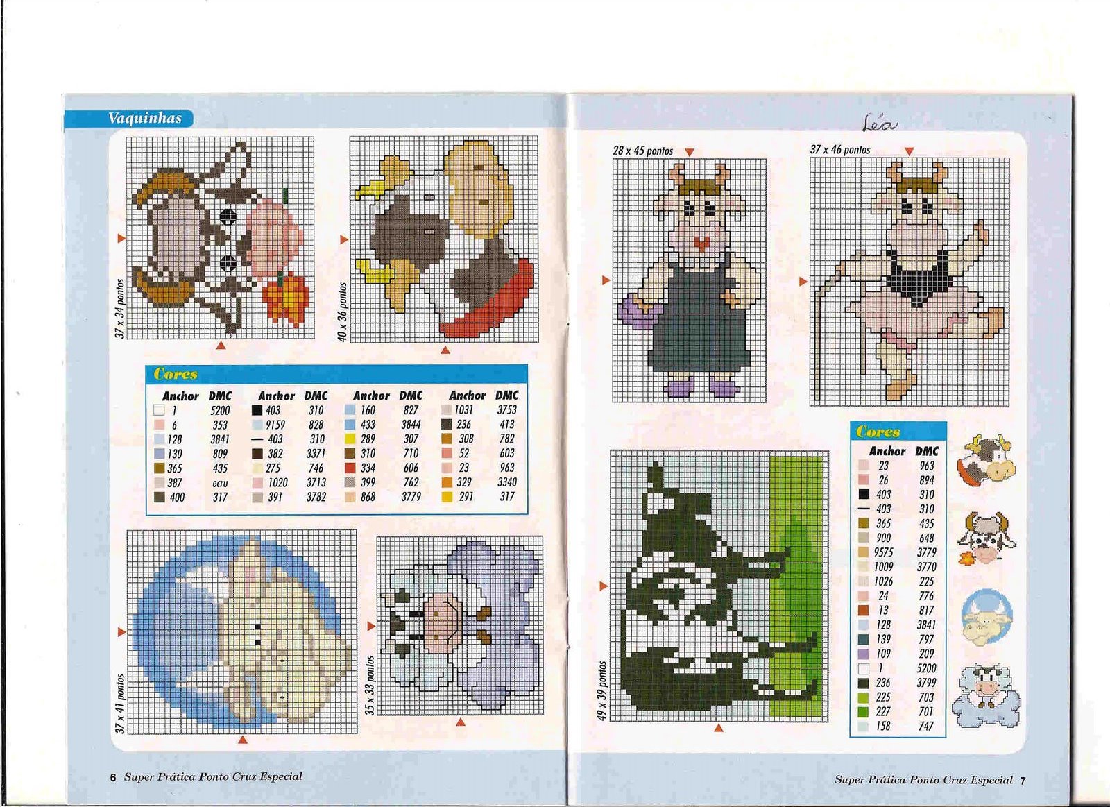 Schema punto croce Mini Animali 32