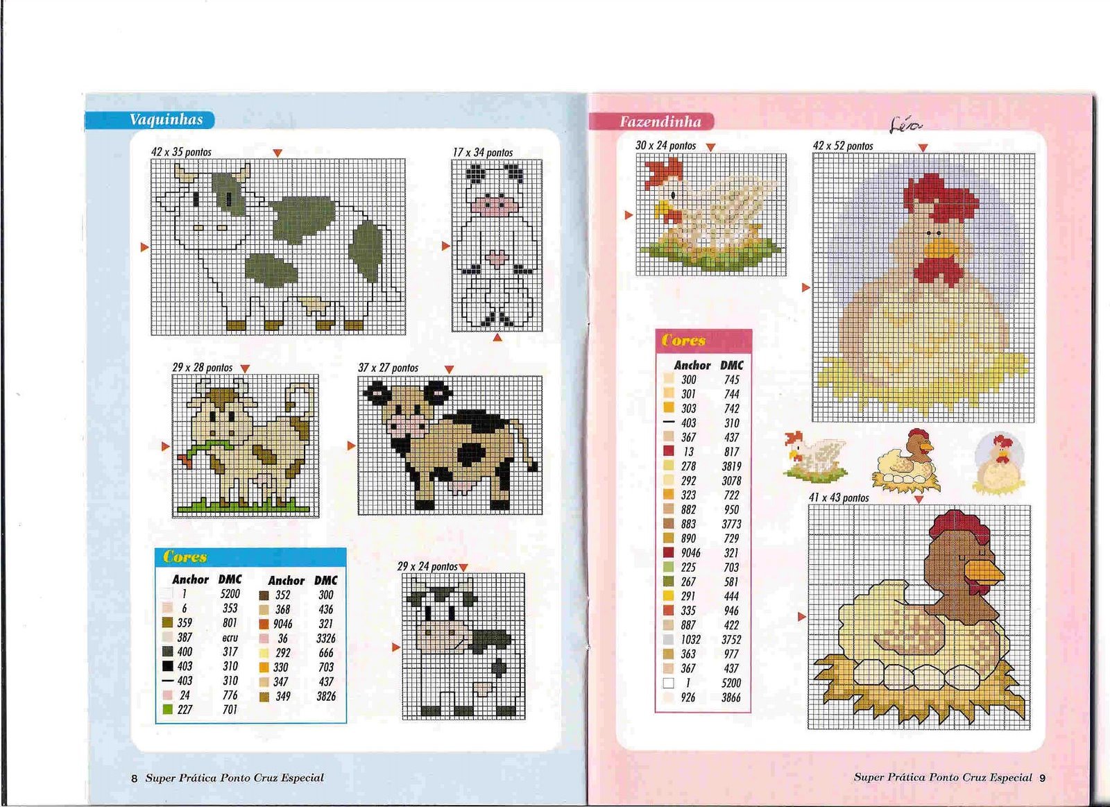 Schema punto croce Mini Animali 33