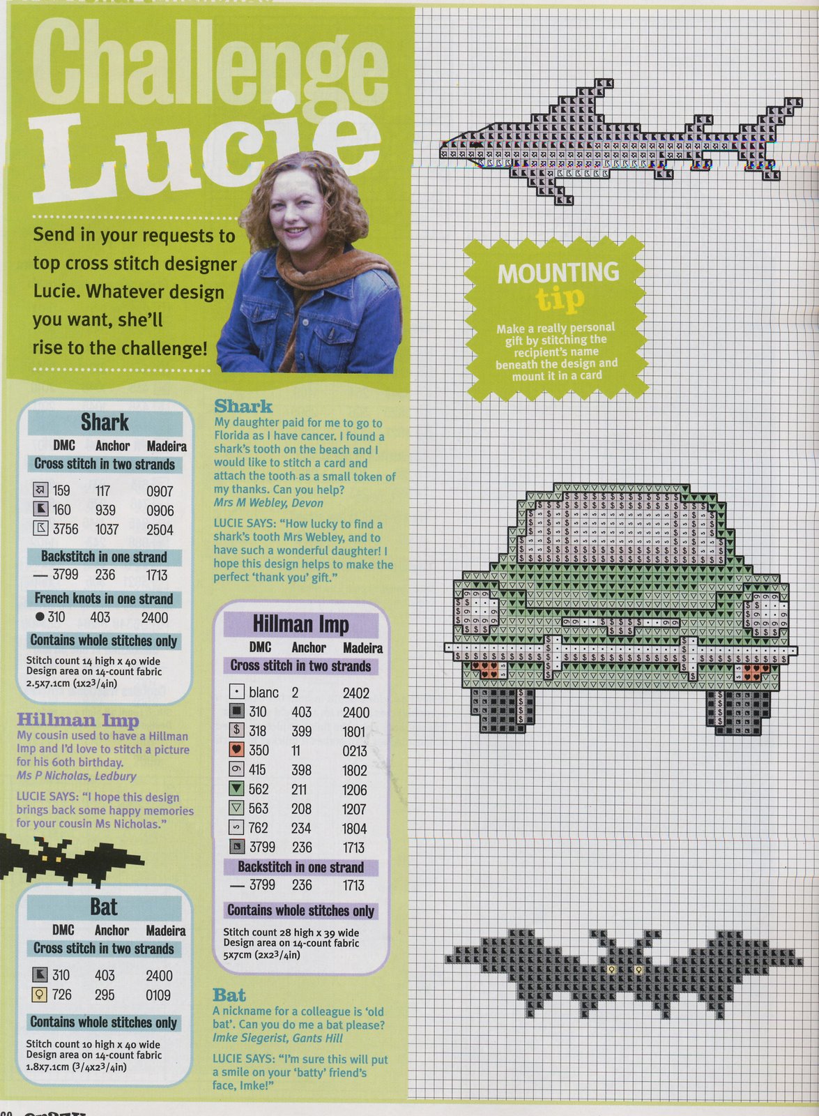 Schema punto croce Mini Auto 03