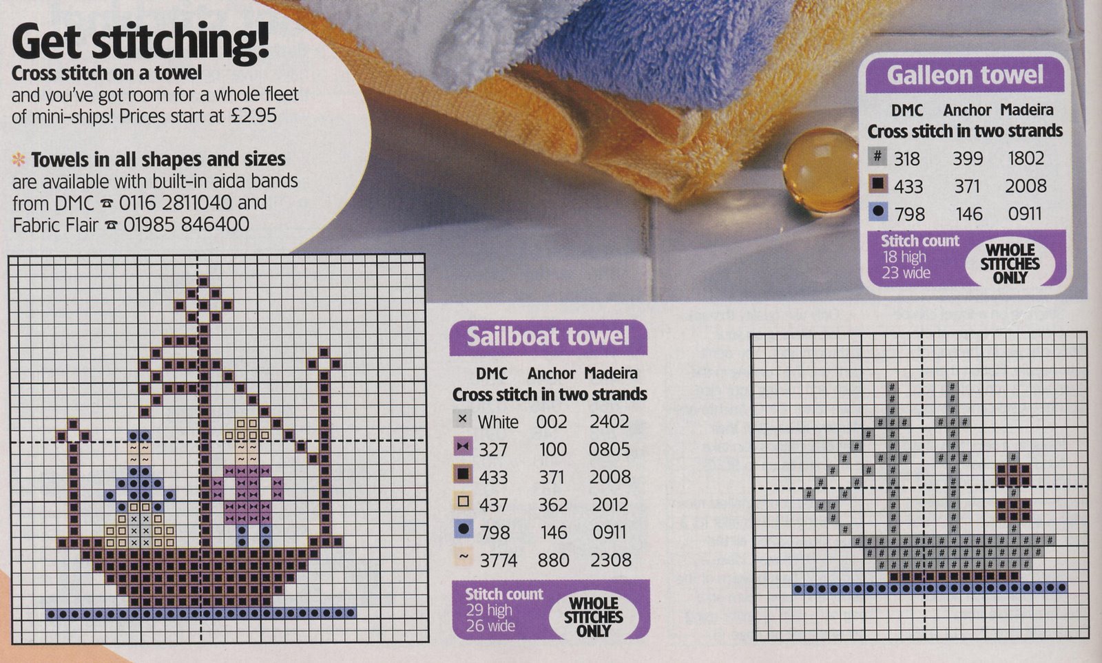 Schema punto croce Mini Navi 03