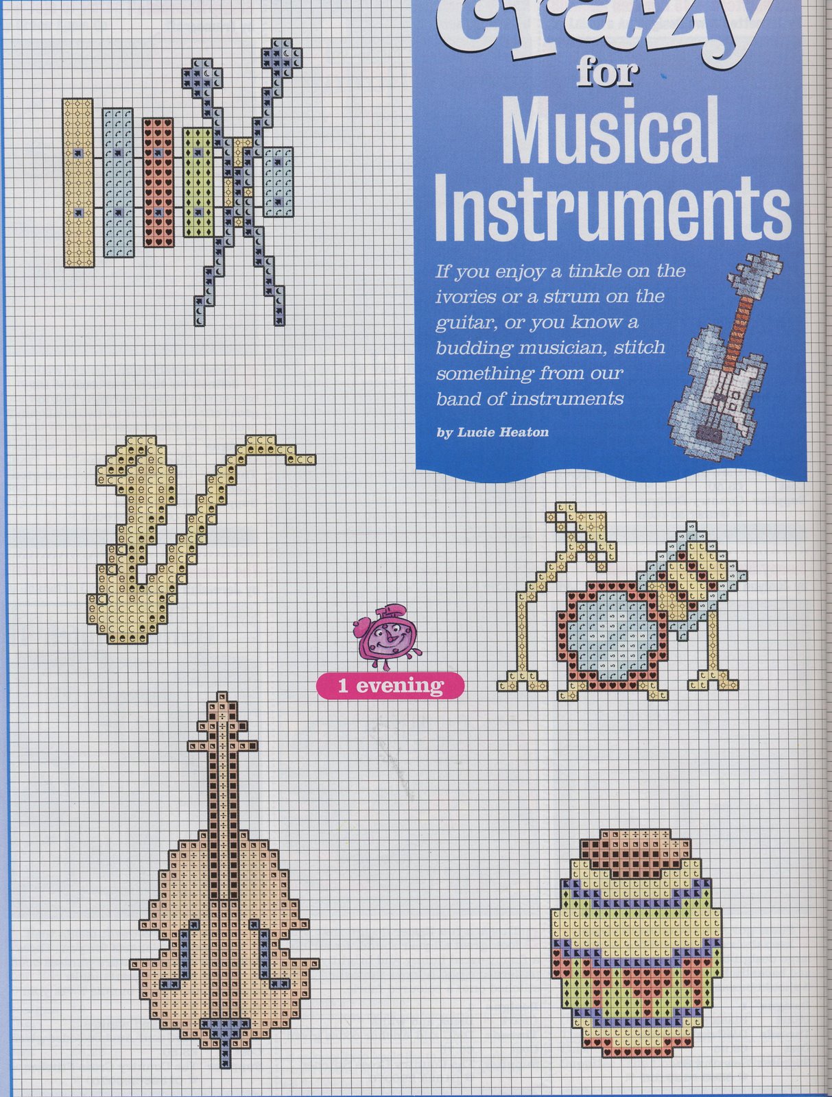 Schema punto croce Mini Strumenti 01