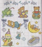 Schema punto croce Idee Infantili 55