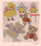 Schema punto croce Idee Infantili 70