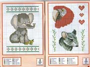 Schema punto croce Mini Animali 03