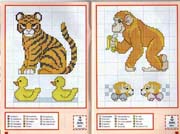 Schema punto croce Mini Animali 04