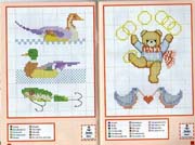 Schema punto croce Mini Animali 08