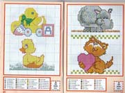 Schema punto croce Mini Animali 15