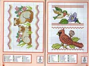 Schema punto croce Mini Animali 18