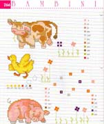 Schema punto croce Mucca 2