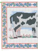 Schema punto croce Mucca 6