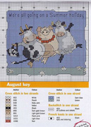 Schema punto croce Mucca Allegra