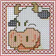 Schema punto croce Testa Mucca 2