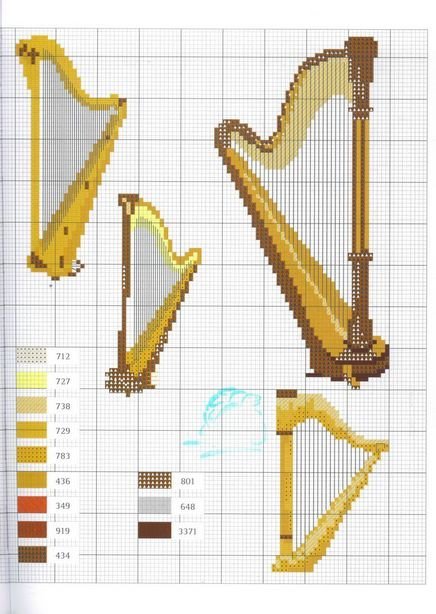Schema punto croce Arpa