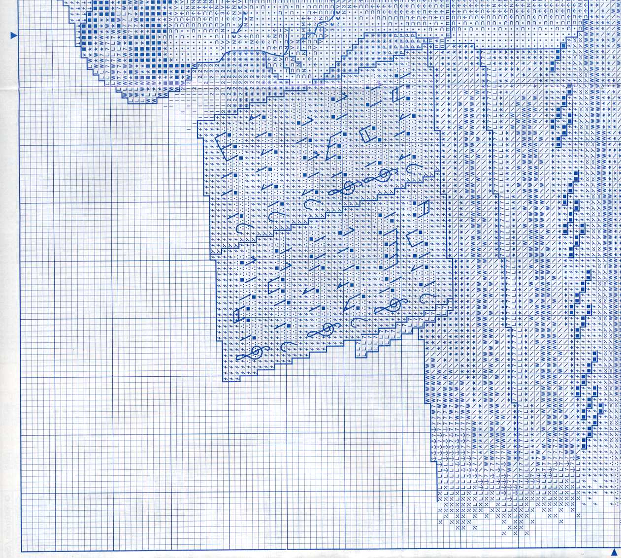 Schema punto croce La Pianista 02