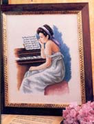 Schema punto croce La Pianista 01