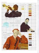 Schema punto croce Musicisti 03