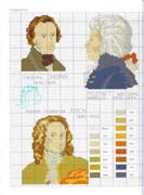 Schema punto croce Musicisti 05