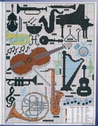 Schema punto croce Strumenti Musicali 12