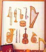 Schema punto croce Strumenti Musicali 21