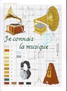 Schema punto croce Strumenti Musicali 54