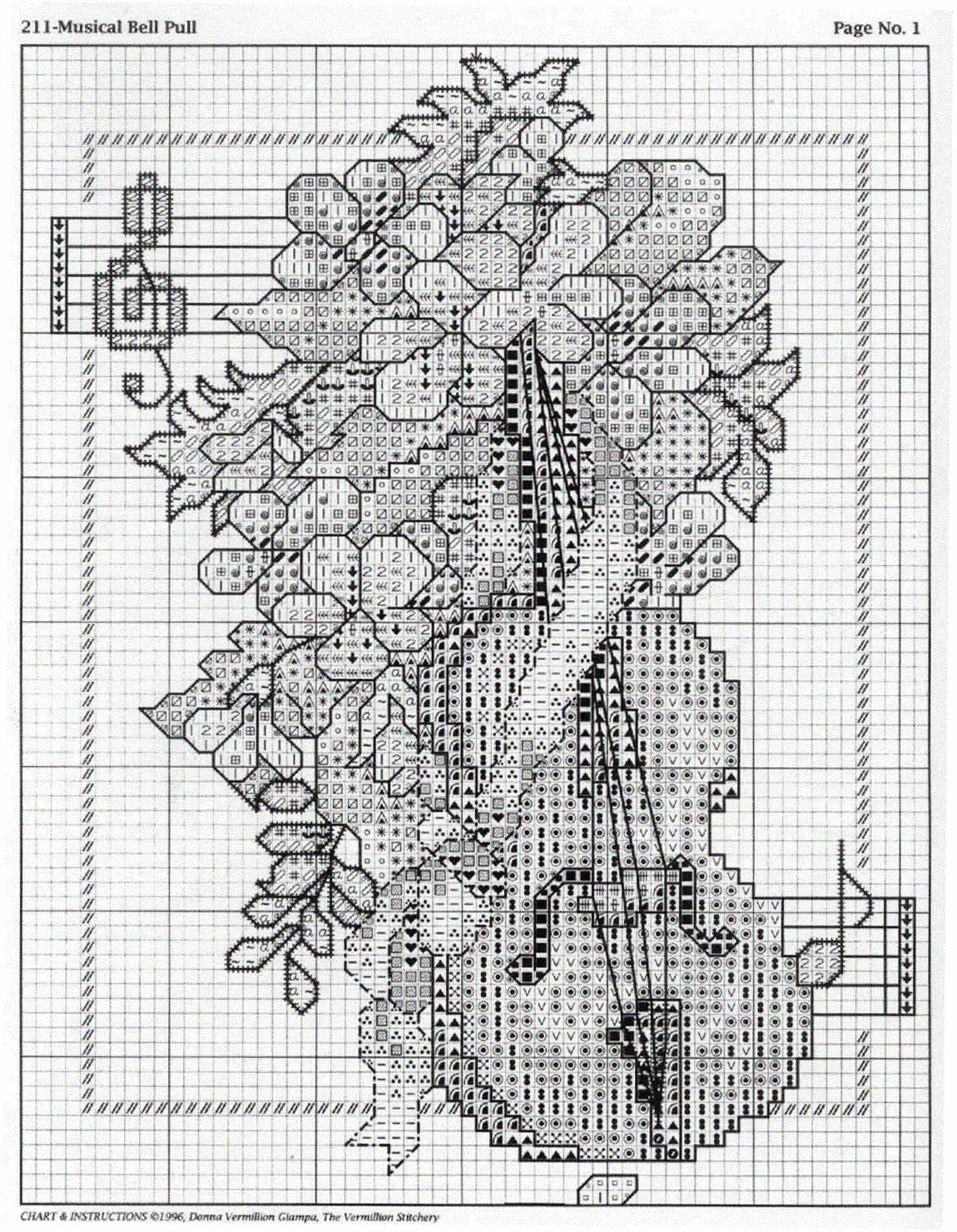Schema punto croce Strumenti A Corde 03