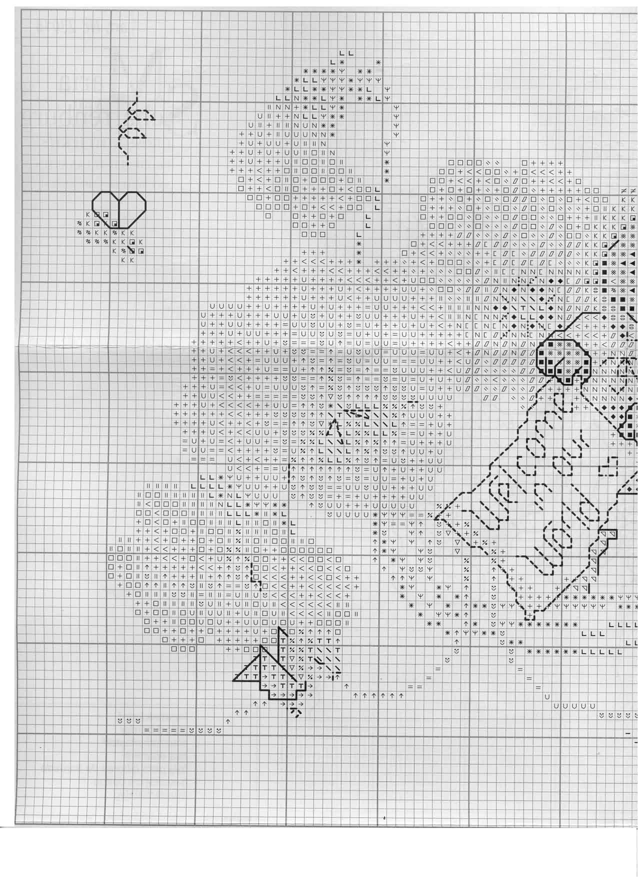Schema punto croce Azzurra 23b