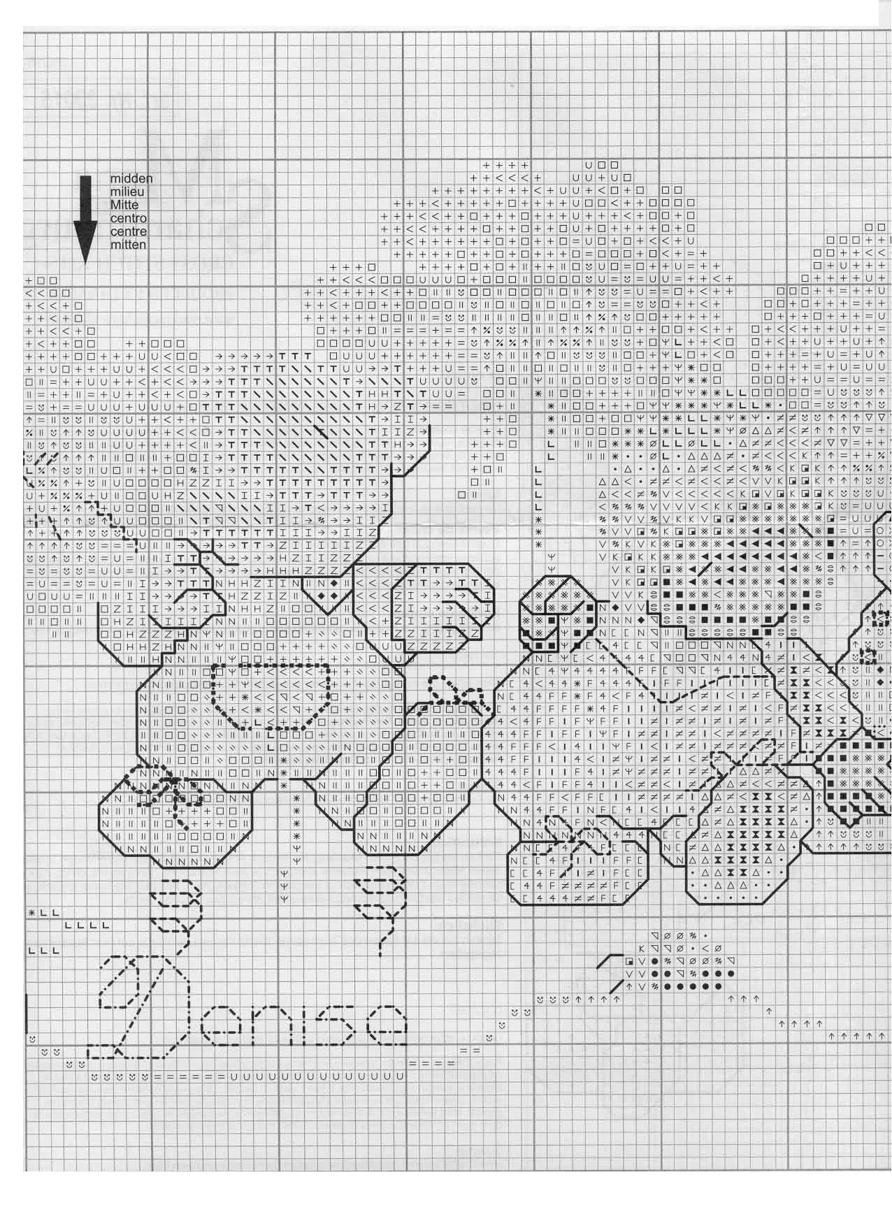Schema punto croce Azzurra 23d