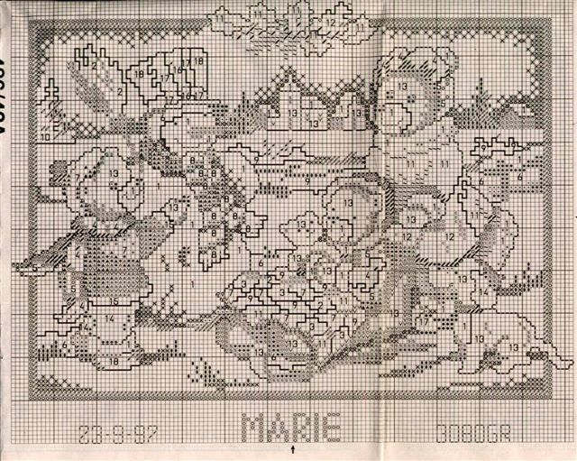 Schema punto croce Di Natale 29b