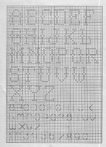 Schema punto croce Elefantino Su Luna 12f