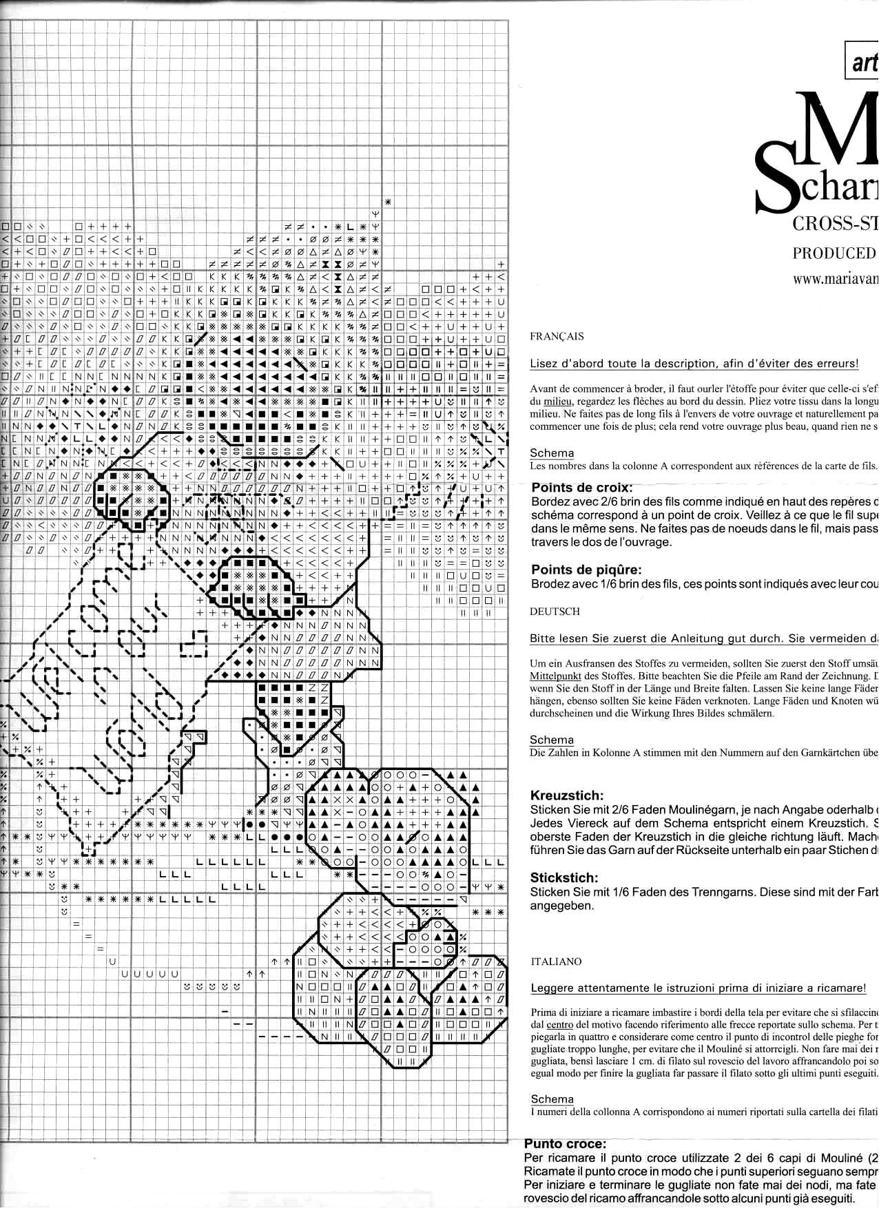 Schema punto croce Peluche E Giocattoli 1b