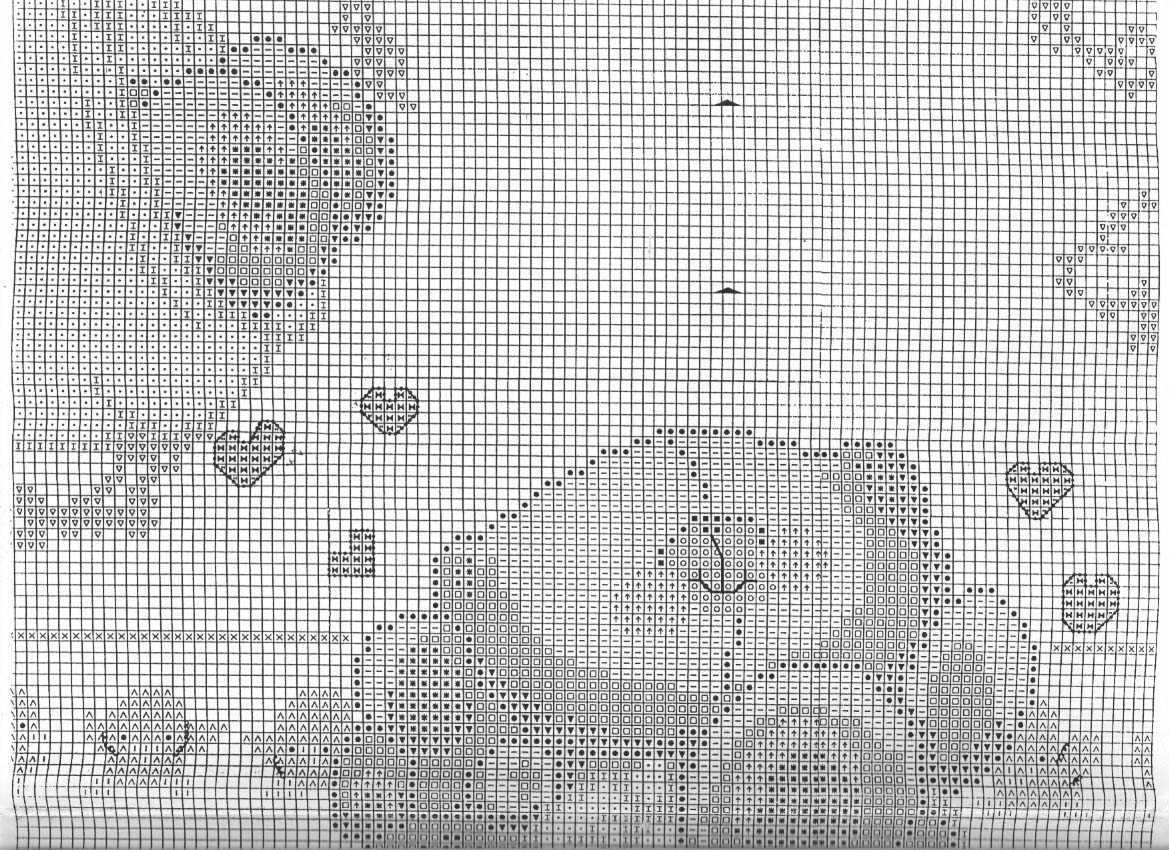 Schema punto croce Per Coccarda 28i