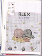 Schema punto croce Alex 3b