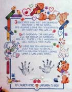 Schema punto croce Auguri 24a