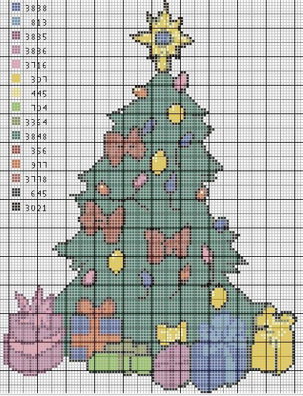 Schema punto croce Albero-di-natale-4