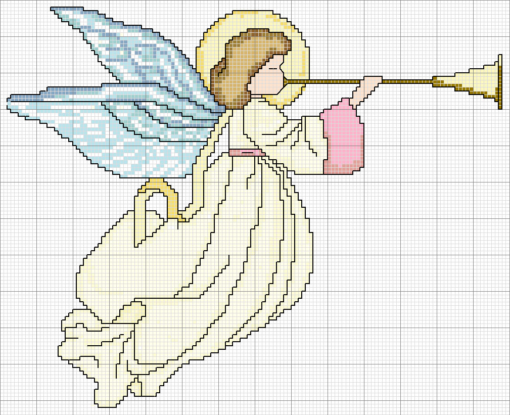 Schema punto croce Angelo Trombetta